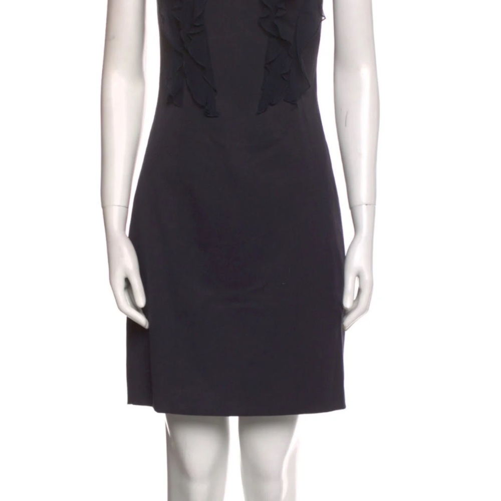 Rebecca Taylor Navy Blue Sleeveless Sheath Mini Dress